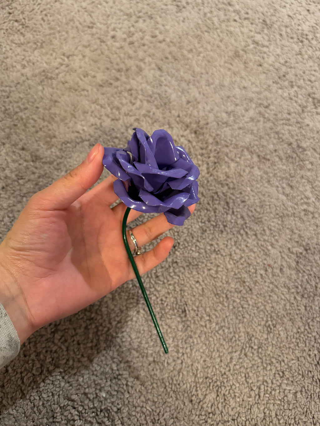 Handcrafted Metal Roses