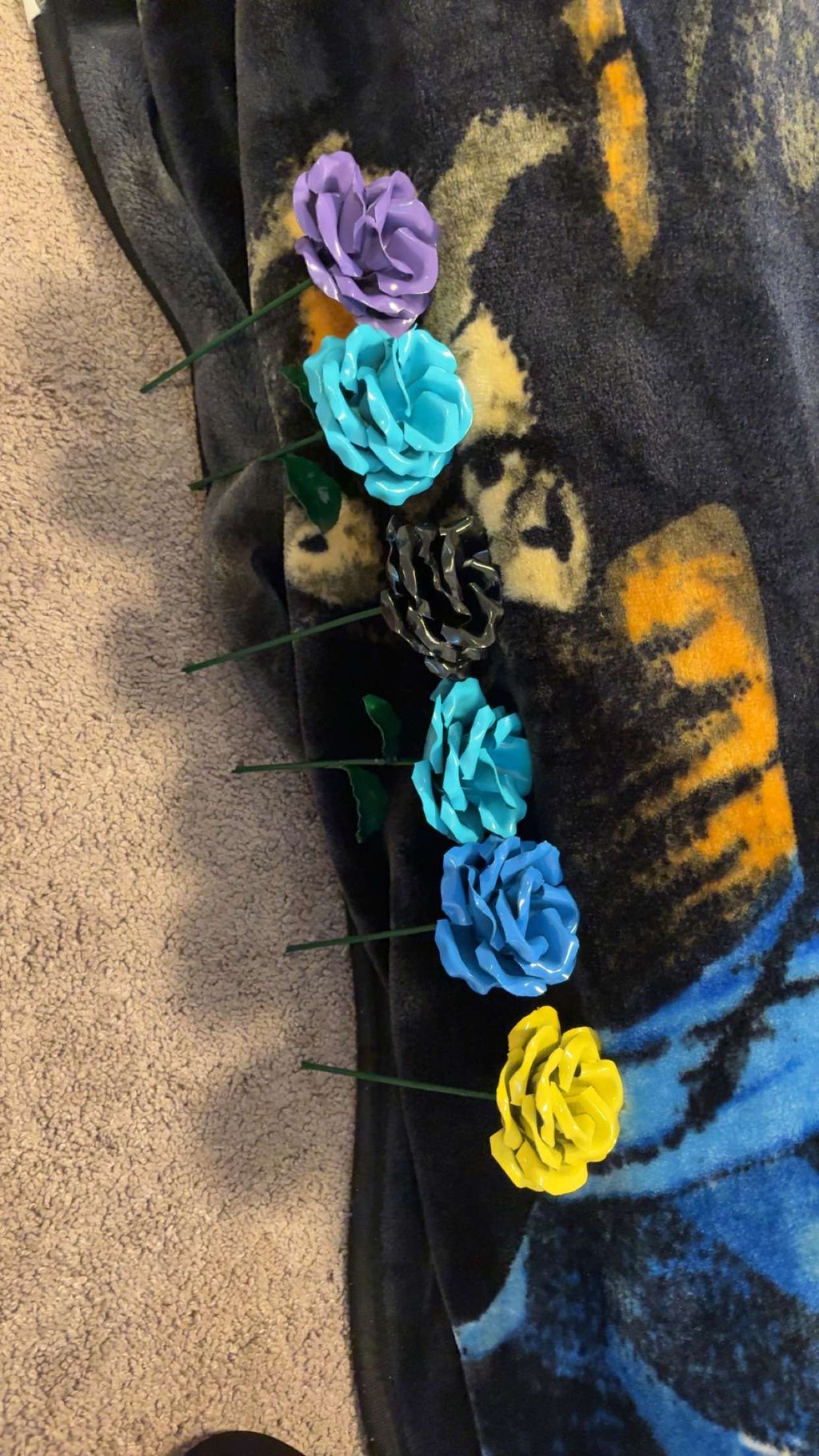 Handcrafted Metal Roses