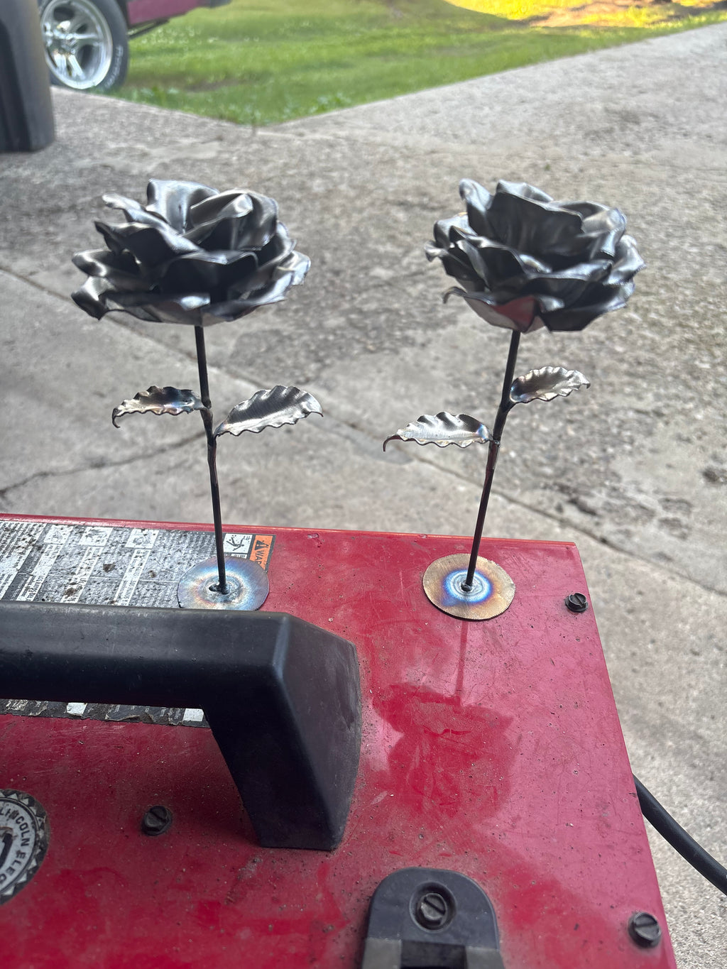 Handcrafted Metal Roses